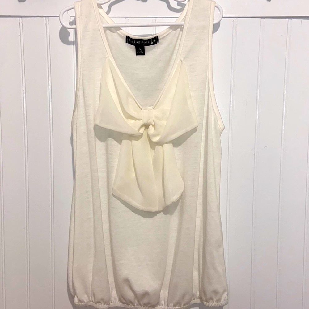 Living Doll Tank Top with bow
